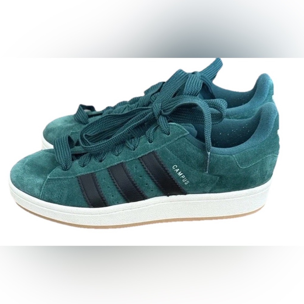 Adidas Men’s Original Campus Green and Black Sneakers EUC Size 8